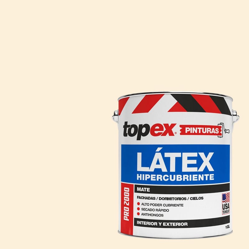 TOPEX - Pintura Acrílica Mate 1 galón(es) Amarillo