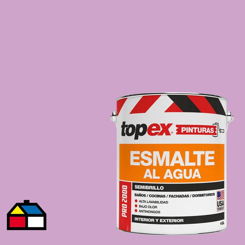 TOPEX - Esmalte al agua semibrillo lavable  morado 1 Gl