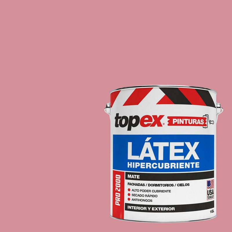 TOPEX - Pintura Acrílica Mate 1 galón(es) Rosado