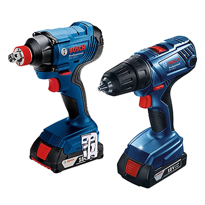 BOSCH - Taladro Inalámbrico Percutor 13mm 18 V/Atornillador Impacto/2 Bat