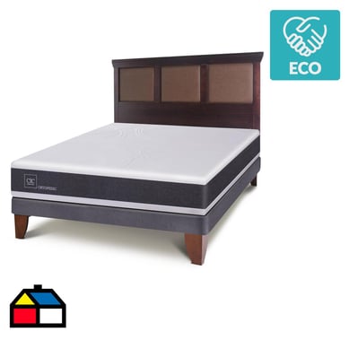 Cama europea New Ortopedic 2 plazas  + Muebles