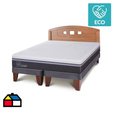 Cama europea Ortopedic Advance 2 plazas  + Muebles