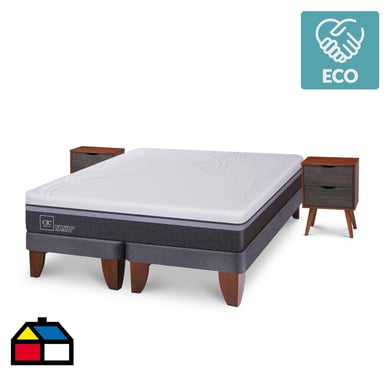 Cama europea Ortopedic Advance 2 plazas  + Muebles