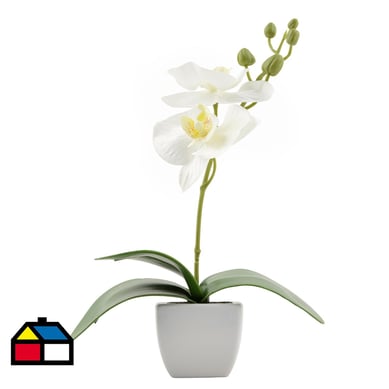 Planta Artificial Orquidea en maceta 22,5 cm