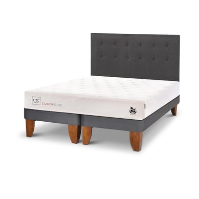Cama europea Cocopedic 2 plazas  + Muebles