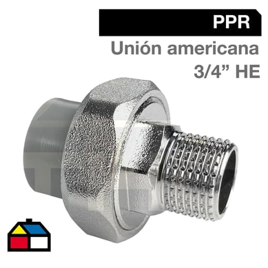 Union Americana 25 x 3/4 HE PP-RCT