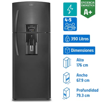 Refrigerador Top Freezer No Frost 390 Litros Black steel RMP410FZUC