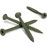 Tornillo para terraza (deck) 10 x 4" ruspert verde 4unid