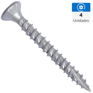Tornillo turbo  screw .torx. #9[4.5]x50 ruspert 4unid