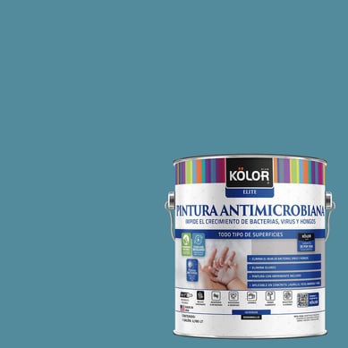 Pintura Antimicrobiana Semibrillante 1 galn(es) Celeste Kauai 
