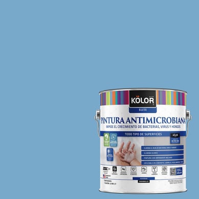 Pintura Antimicrobiana Semibrillante 1 galn(es) Celeste Kalawao 