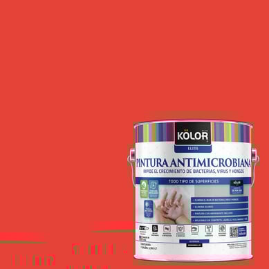Pintura Antimicrobiana Semibrillante 1 galn(es) Rojo Berna 