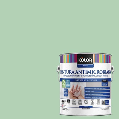 Pintura Antibacterial Semibrillante 1 galn(es) Verde Ordino 