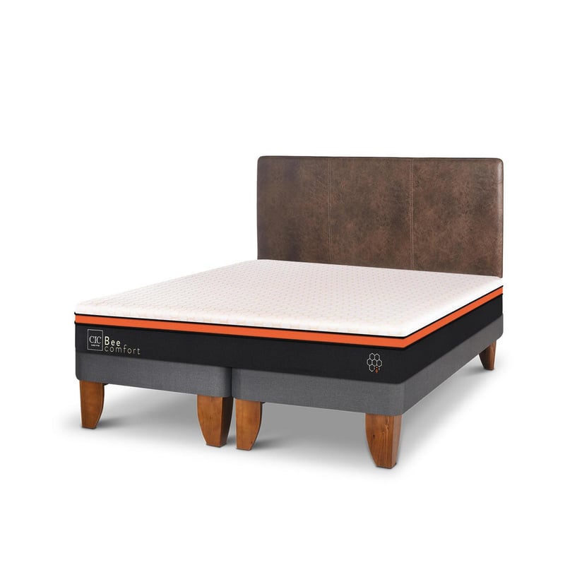 CIC - Cama europea Bee Comfort King  + Muebles