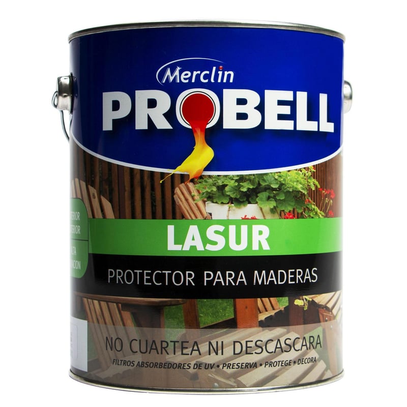  - Protector madera Probell Lasur 4l caoba brillante