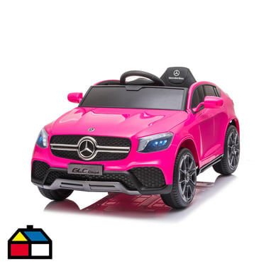 Auto rosado GLC coupe batera 12V licencia Mercedes Benz