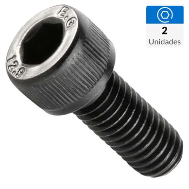Perno parker mtrico M8-1.25x50 mm pavonado 2 unid