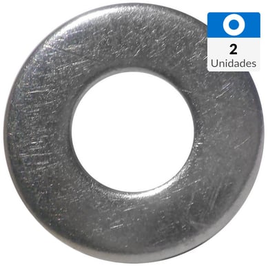 Golilla plana acero inoxidable 5/32  2 unid