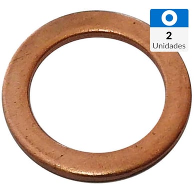 Golilla cobre M5 x 9 x 1 mm espesor 2 unid