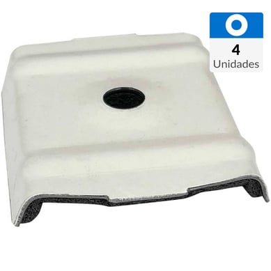 Golilla tipo k-35. acero y epdm 6.5 blanco 4 unid