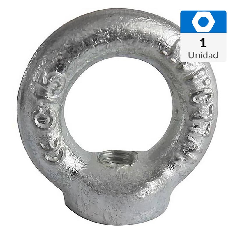 MAMUT - Tuerca ojo elevacion hilo interior M10 x 25 mm zincado 1 unid