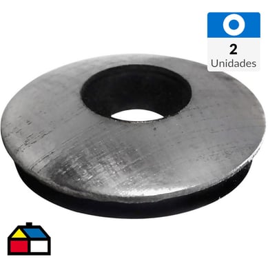 Golilla acero + epdm #12 x 25 mm 2 unid