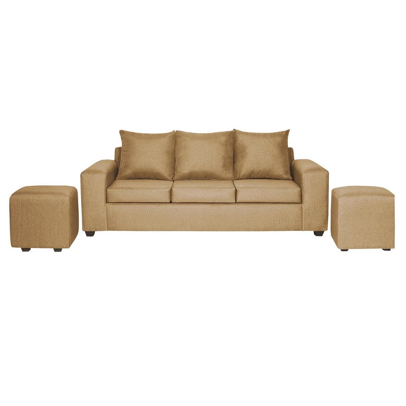 INNOVAMUEBLES - Living 5 cuerpos Kahlo 225x86x80 cm Oro