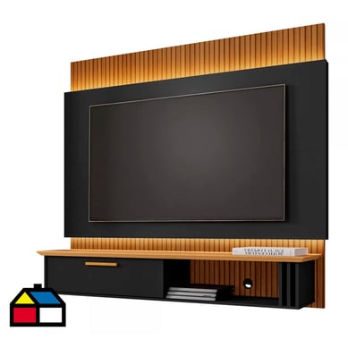 Panel Rack TV Pars Negro/Canela 65 