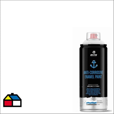 Pintura Anticorrosiva en Spray Brillante Blanca 400ml