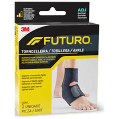 Soporte de tobillo ajustable negro