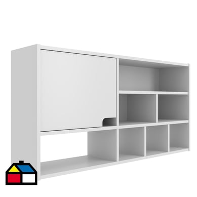 Modulo organizador con puerta Compaq blanco