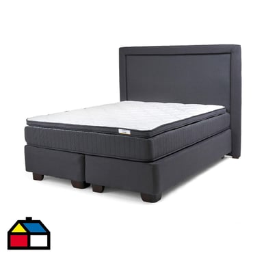 Cama Americana Hybrida 2 Plazas BD 150x190 cm + Respaldo