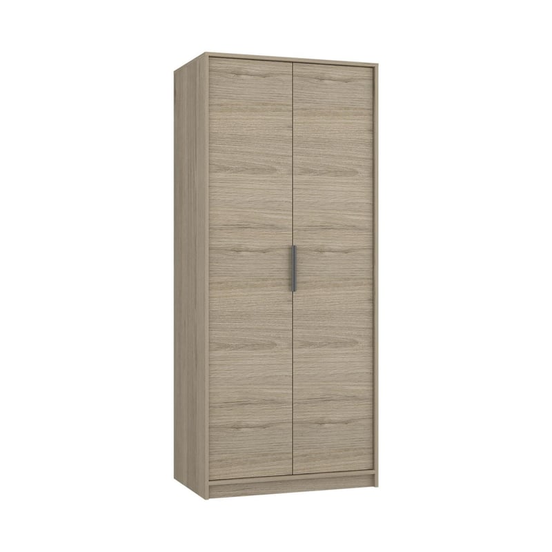 TUHOME - Clóset 2 Puerta(s) 0 Cajone(s) 0 Repisa(s) 80x189x52.3 cm Blanco/Márquez