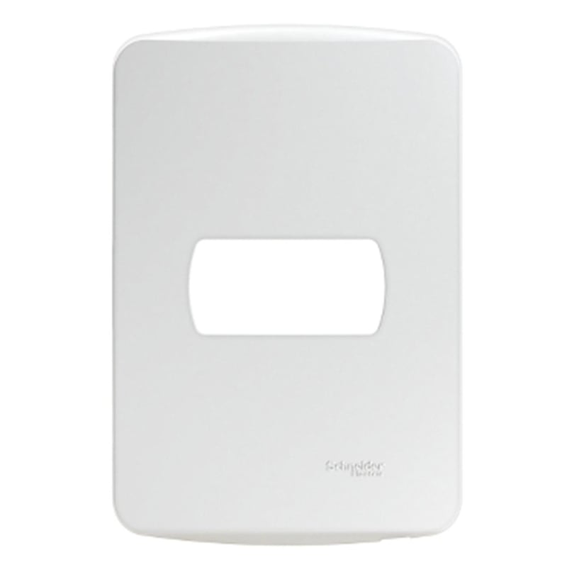 SCHNEIDER ELECTRIC - Placa Miluz 1 mod con soporte blanco