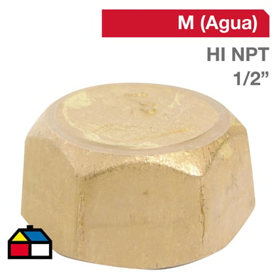 Tapa Gorro Bronce HI NPT 1/2