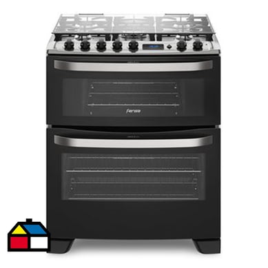 Cocina a Gas 5 Platos Negro 76 DBT