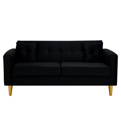 Sofa New Retro 3C Felpa 01 Negro