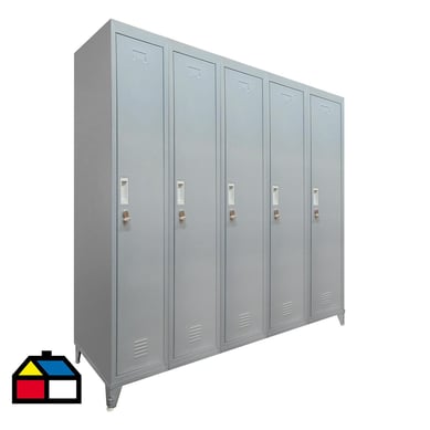 Locker M 5 cuerpos 5 casilleros