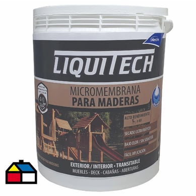 Pintura para maderas micromembrana base agua int ext 4L cedro