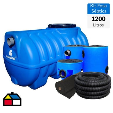 Pack Fosa Tricapa 1200 Lts con Kit Completo accesorios.