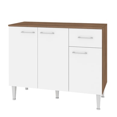 Mueble base 105X45X83 blanco/caf