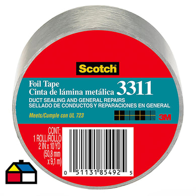 Cinta de aluminio 50mm x 9,1m