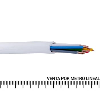 Cable Telefnico 2 Pares 24 Awg Metro Lineal Blanco