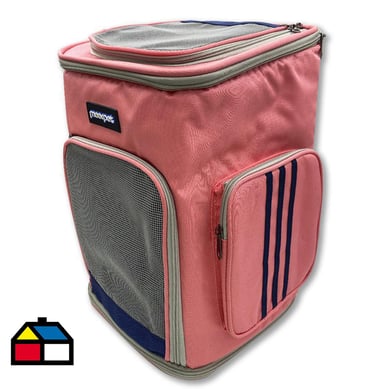 Mochila transportadora premium rosado