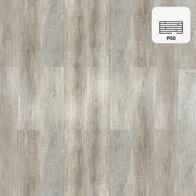 SPC 4 mm 18x122 cm Piso Vinlico Madera Caf 2.196 m2