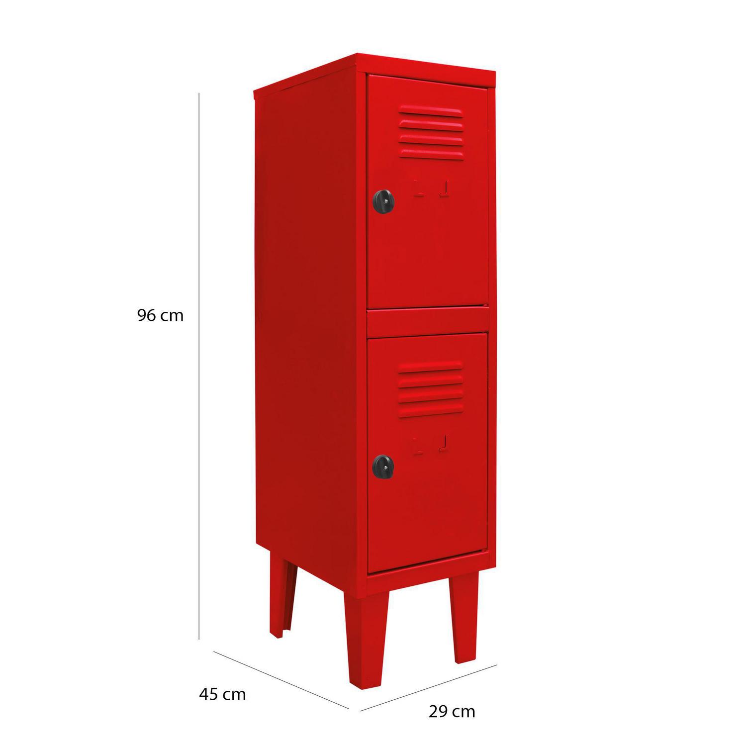 Locker Kids 1 Cuerpo 2 Puerta(s) 29x96x45 cm Rojo | Sodimac - Falabella