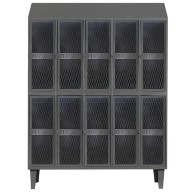 Lockers alta resistencia 190x137x45 cm 5 cuerp 10 puert malla tech