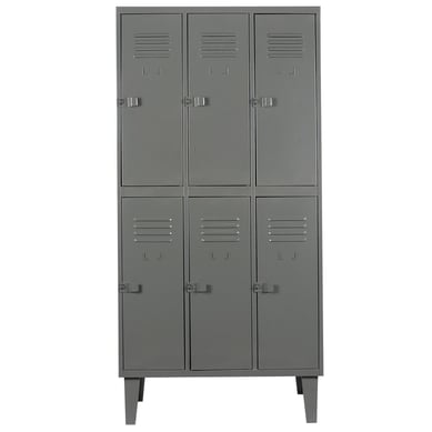 Lockers alta resistencia170x83x45 cm 3 cuerpo 6 puerta eco