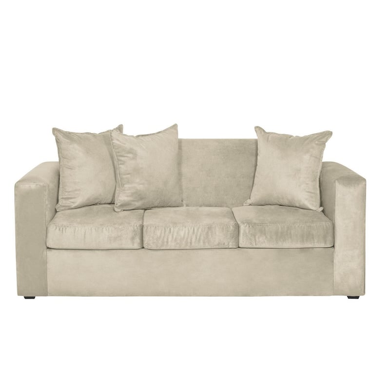 INNOVAMUEBLES - Sofá 3 cuerpos Marco 186x87x80 cm Beige