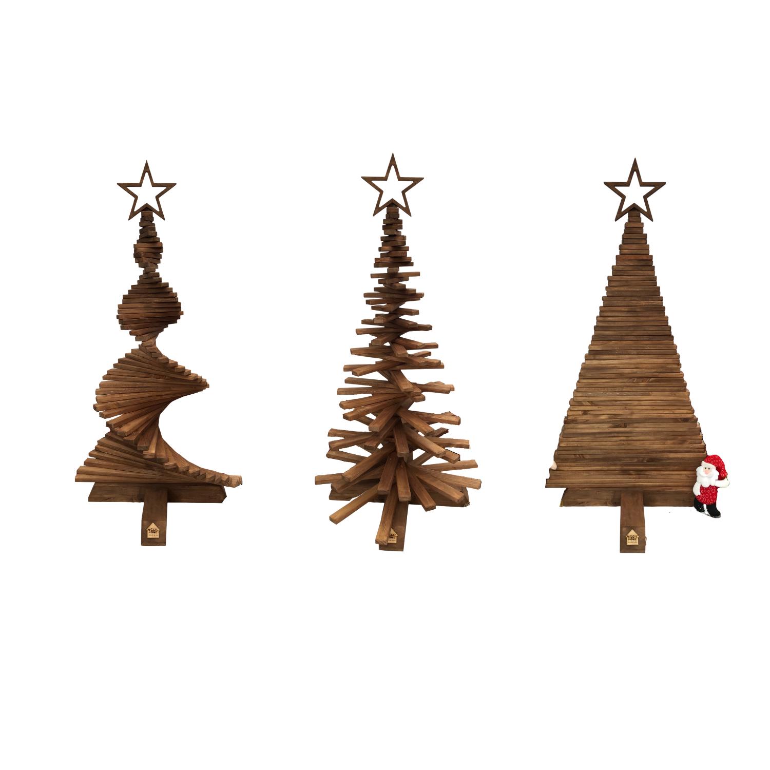 Árbol de Navidad Madera Pinea 72x120 cm Raulí | Sodimac - Falabella